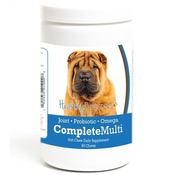 Healthy Breeds 192959010008 Chinese Shar Pei all in one Multivitamin Soft Chew - 90 Count 192959010008 - main